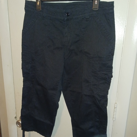 Faded Glory Black Capri Pants Sz 14 - Picture 3 of 14